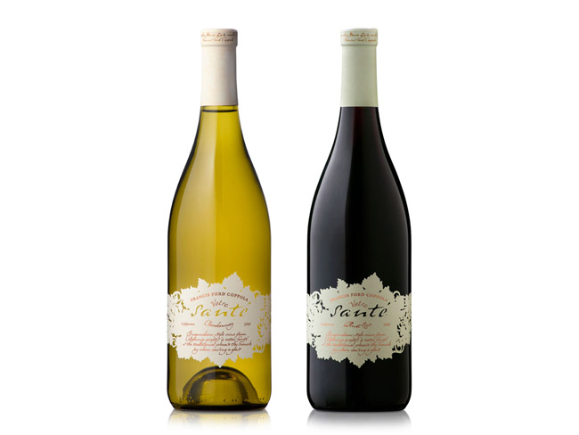 將葡萄酒標設計的像葡萄葉子(圖1)