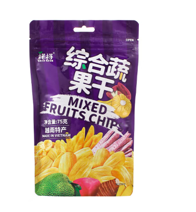 綜合蔬果干包裝袋設計作品欣賞(圖1) 綜合蔬果干包裝袋設計作品欣賞(圖1)