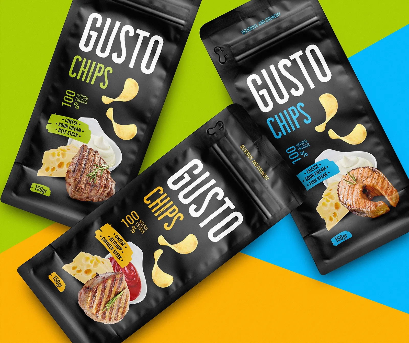 獨(dú)特風(fēng)味的薯片包裝設(shè)計(jì)欣賞(圖1)