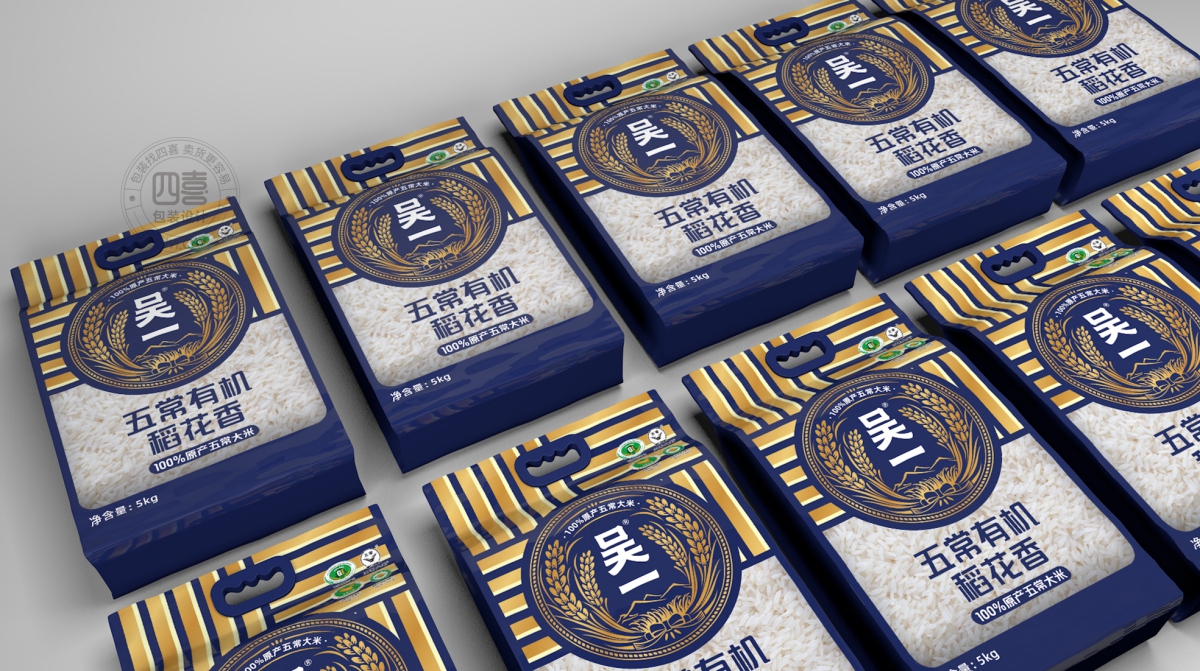 五常大米包裝設(shè)計升級的意義和作用是什么？ (圖1)