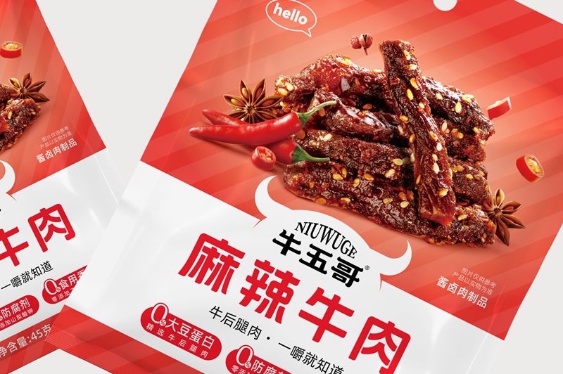 四喜案例“牛五哥”牛肉干：用包裝設計撬動貨架競爭力，打造高復購零食品牌