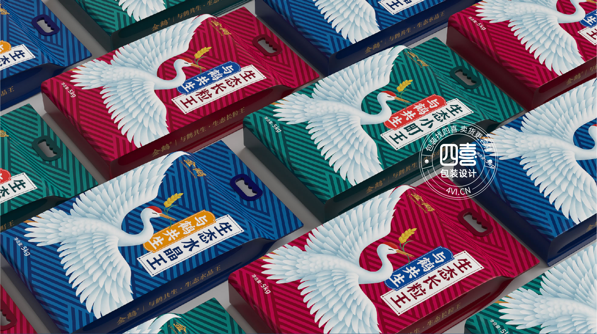 東北金鶴大米電商款包裝設計(圖6) 東北金鶴大米電商款包裝設計(圖6)