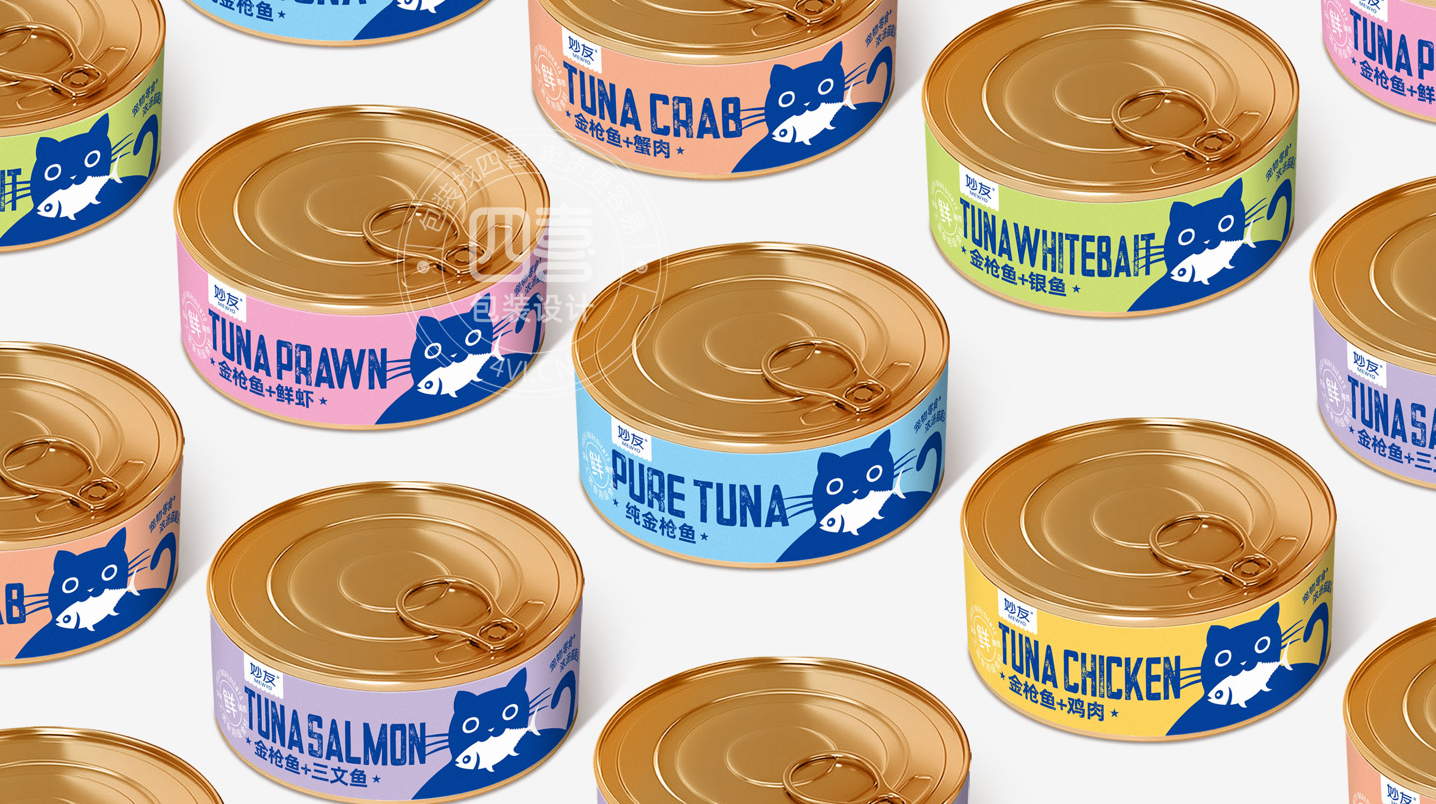 妙友貓罐頭食品包裝設計(圖2) 妙友貓罐頭食品包裝設計(圖2)