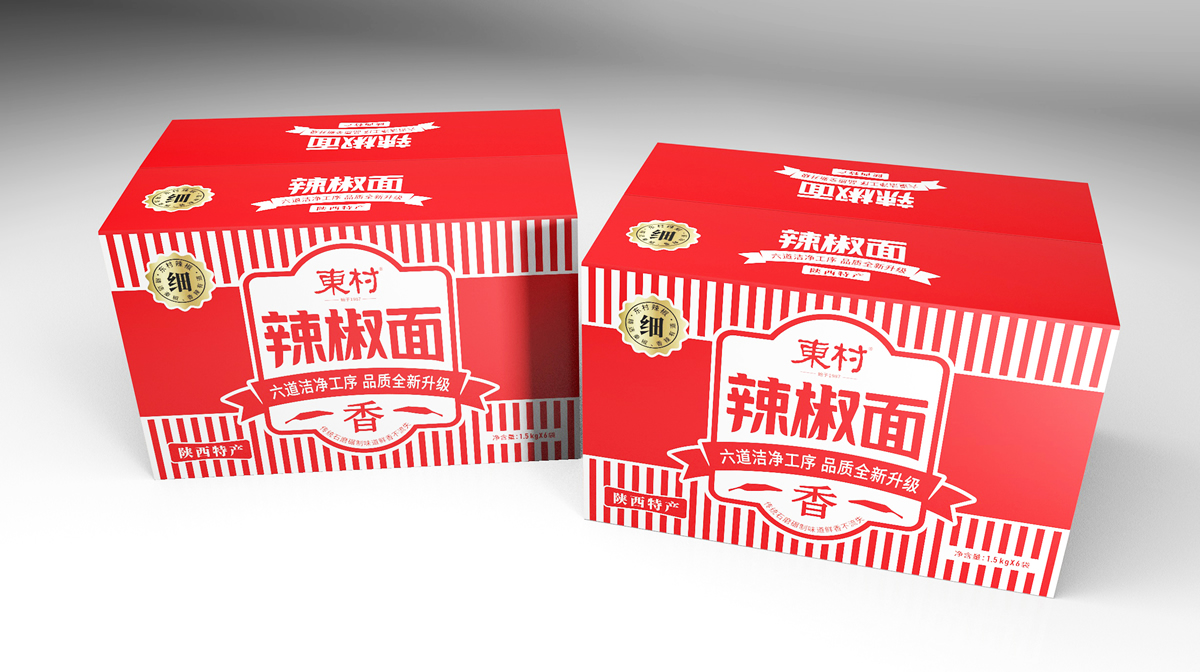 辣椒粉辣椒面包裝設計(圖5) 陜西東村辣椒粉辣椒面包裝設計(圖5)