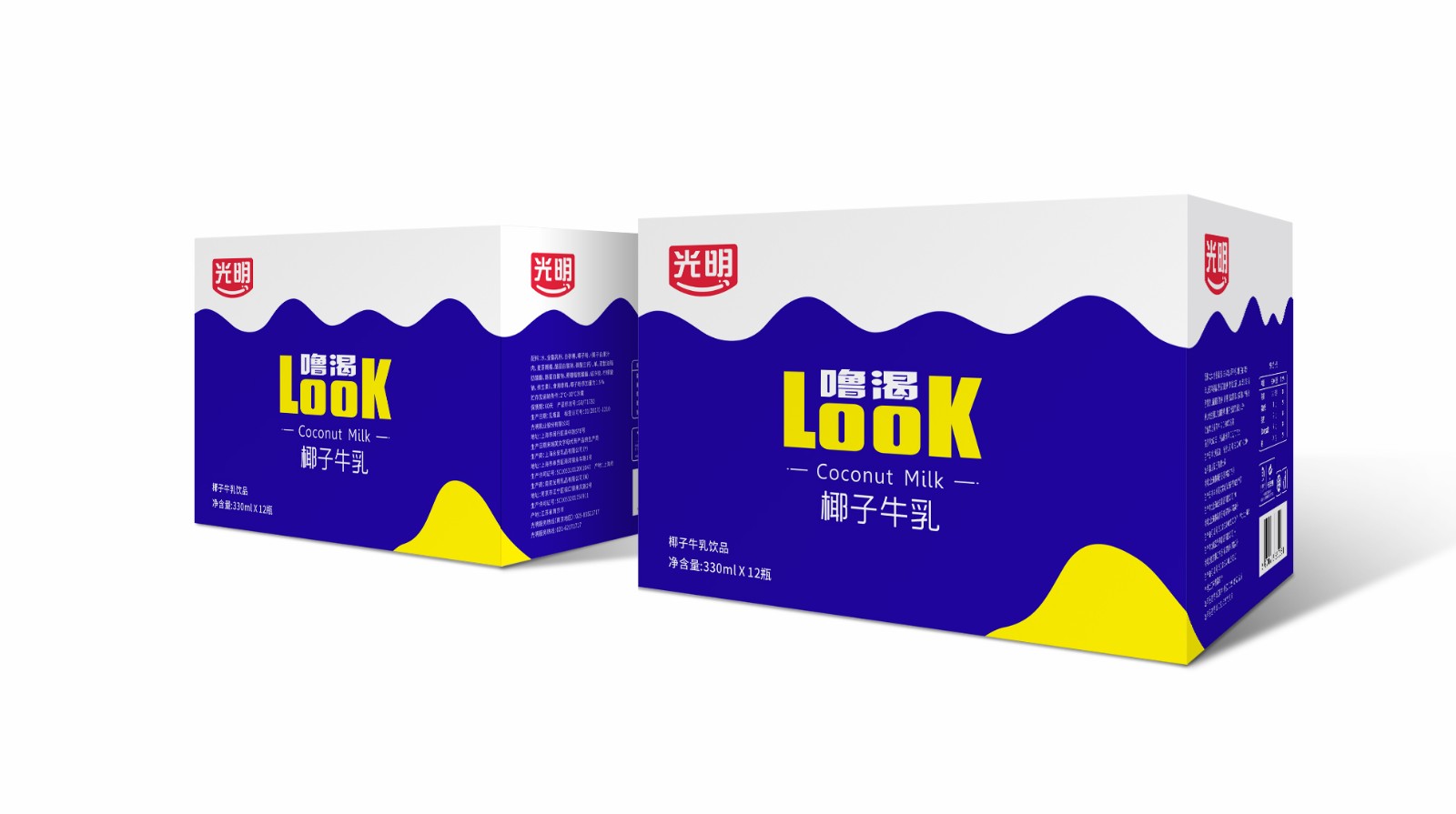 光明look椰子牛乳飲品包裝設計(圖3) 光明look椰子牛乳飲品包裝設計(圖3)