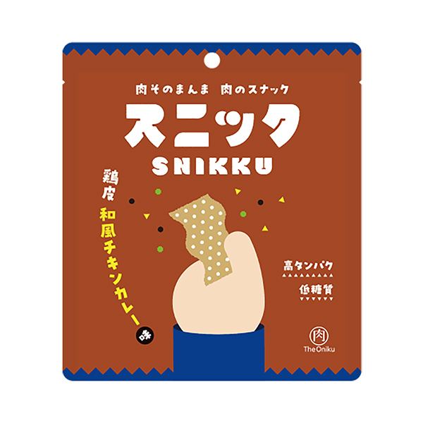 雞皮日式雞肉咖喱味西葫蘆肉食品飲料包裝設計(圖1)