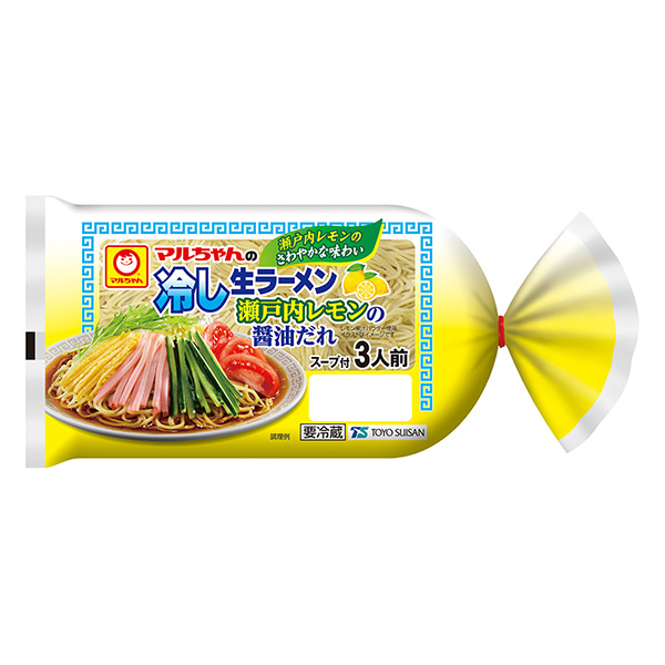 麻理的涼拌拉面瀨戶內檸檬醬油誰東洋水產食品飲料包裝設計(圖1)