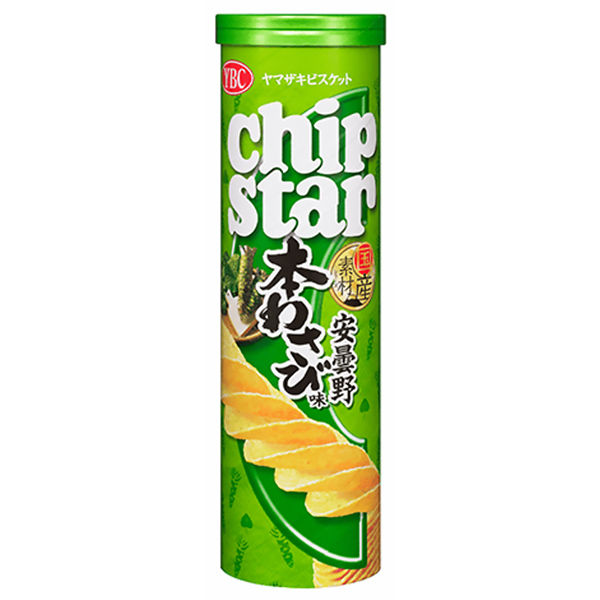 芯片之星安曇野本芥末味山崎餅干食品飲料包裝設計(圖1)