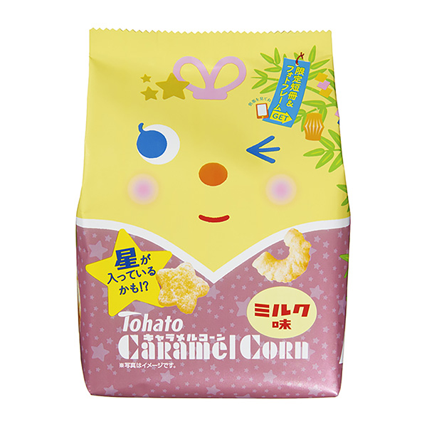 焦糖玉米牛奶味七夕東鴿食品飲料包裝設計(圖1)