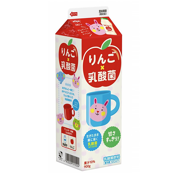 蘋果乳酸菌日清約克食品飲料包裝設(shè)計(圖1)
