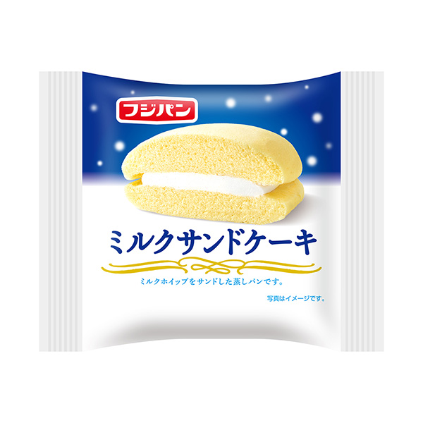 牛奶夾心蛋糕富士面包食品飲料包裝設(shè)計(圖1)