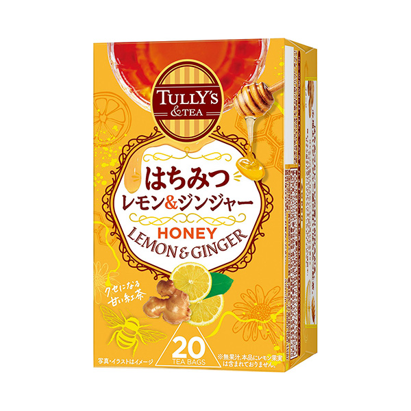 包裝設計欣賞Tully’s & tea ＜蜂蜜檸檬和姜汁＞ (伊藤園) 2024年9月9日發售(圖1)