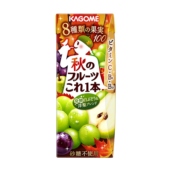 包裝設計欣賞秋天的水果這一瓶＜發酵白葡萄&洋梨混合＞ (可果美) 2024年9月10日發售(圖1)